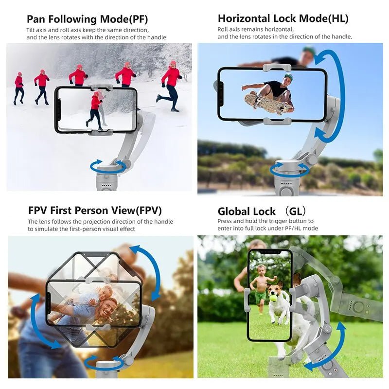 MotionFlow™ - 3-Axis Foldable Gimbal Stabilizer