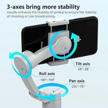 MotionFlow™: 3-Axis OLED Gimbal Stabilizer