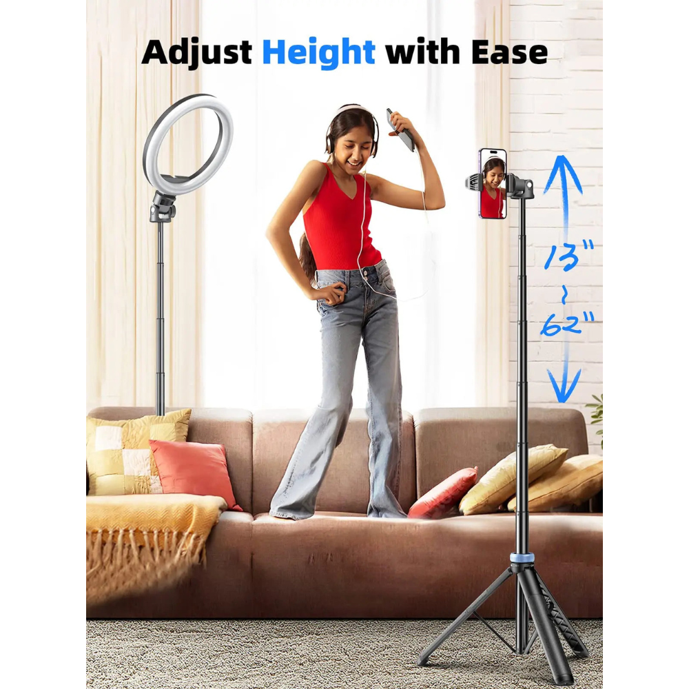 SteadyShot - Extendable Lock-In Travel Tripod & Selfie Stick: Complete Set